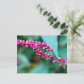ピンクの小さな花のポストカード ポストカード (スタンド正面)