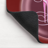 ピンクの小剣の靴3Dのデザイン マウスパッド (コーナー)