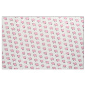 ピンクの小型ブタの生地 ファブリック (ヤード)