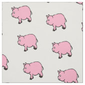 ピンクの小型ブタの生地 ファブリック (見本)