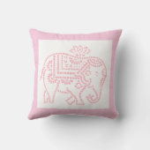 ピンクの小象 クッション (裏面)