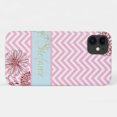 ピンクの山形の花 Case-Mate iPhoneケース (裏面(横))