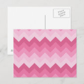 ピンクの山形 ポストカード (正面/裏面)