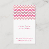 ピンクの山形 名刺 (裏面)