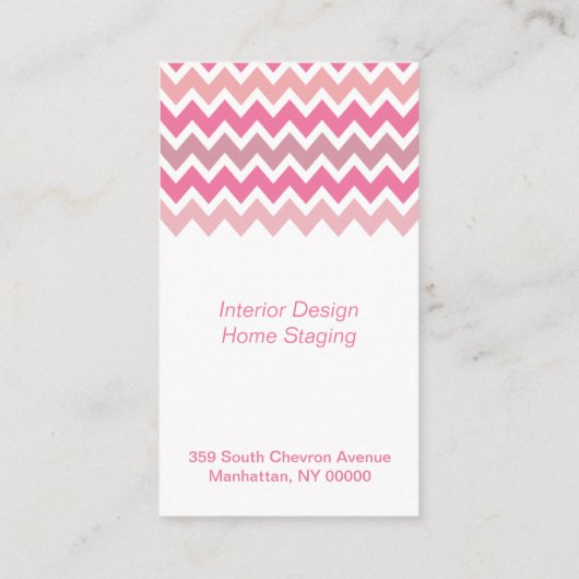 ピンクの山形 名刺 (裏面)