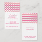 ピンクの山形 名刺 (正面/裏面)