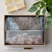 ピンクの巻き毛のラマのデコページ 薄葉紙 (ギフト)