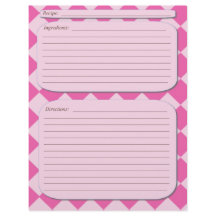 ピンクの市松模様にレシピ