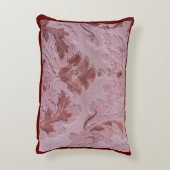 ピンクの布のテクスチャの装飾パターンシェード アクセントクッション (裏面(縦))
