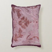ピンクの布のテクスチャの装飾パターンシェード アクセントクッション (正面(垂直))