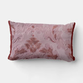 ピンクの布のテクスチャの装飾パターンシェード ランバークッション (裏面)