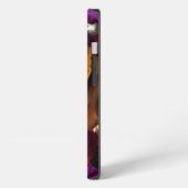  ピンクの帽子をかぶったビーグル iPhoneケース (左側面)