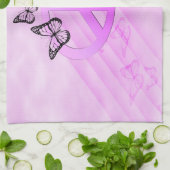 ピンクの平和 キッチンタオル (折り畳み)