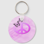 ピンクの平和 キーホルダー (正面)
