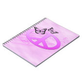 ピンクの平和 ノートブック (左側)