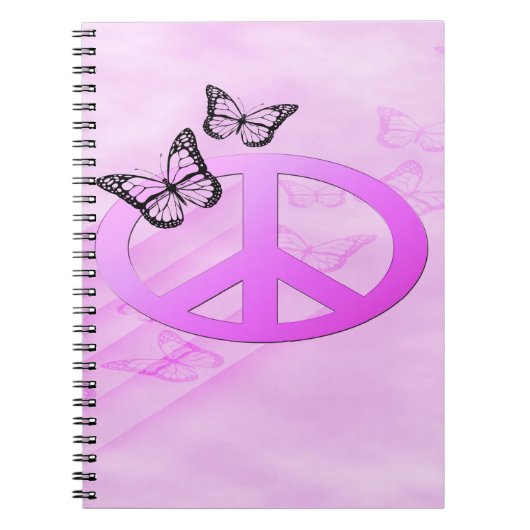 ピンクの平和 ノートブック (正面)