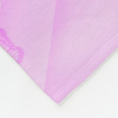 ピンクの平和 フリースブランケット (角)