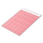 ピンクの年末年始の予算 ノートパッド (アングル)