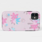 ピンクの幻想的な花柄 Case-Mate iPhoneケース (裏面(横))