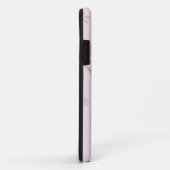 ピンクの幻想的な花柄 Case-Mate iPhoneケース (裏面/右)