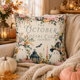 ピンクの幽霊のハロウィンクッション クッション