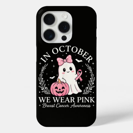 ピンクの幽霊のハロウィン10月 Case-Mate iPhoneケース (裏面)
