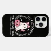 ピンクの幽霊のハロウィン10月 Case-Mate iPhoneケース (裏面 (横))