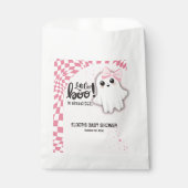 ピンクの幽霊リトルブーはほとんど赤ちゃんシャワー フェイバーバッグ (正面)