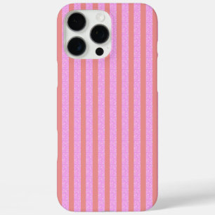 ピンクの幾何学ストライプ ジオストライプ オシャレ iPhone 16 PRO MAXケース