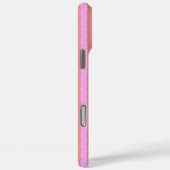 ピンクの幾何学ストライプ ジオストライプ オシャレ Case-Mate iPhoneケース (裏面 / 右)