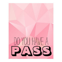 ピンクの幾何学的なシェイプにはパスがある