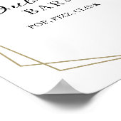 ピンクの幾何学的なバブルバー ポップ フィズ クリンク サイン (角)