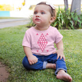 ピンクの幾何学的な三角形