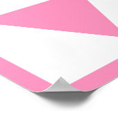 ピンクの幾何学的な三角形 ポスター (角)