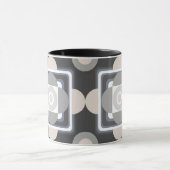 ピンクの幾何学的な形状 マグカップ (中央)