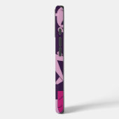 ピンクの幾何学的な飛行機のパターン旅行愛好家ケース Case-Mate iPhoneケース (裏面 / 左)