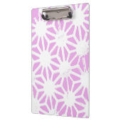 ピンクの幾何学的パターン クリップボード (左)