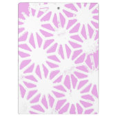 ピンクの幾何学的パターン クリップボード (裏面)