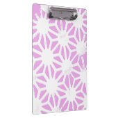 ピンクの幾何学的パターン クリップボード (右)