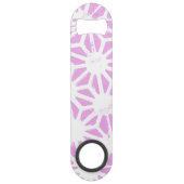 ピンクの幾何学的パターン スピード栓抜き (裏面)