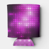 ピンクの幾何学的：抽象芸術正方形の背景。 缶クーラー (裏面)