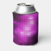 ピンクの幾何学的：抽象芸術正方形の背景。 缶クーラー (缶裏面)