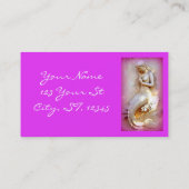 ピンクの座っている人魚サンダー_コーブ 名刺 (裏面)