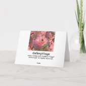 ピンクの庭 カード (裏面)