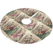 ピンクの弓が付いているビクトリアンな服 ブラッシュドポリエステルツリースカート (アングル)