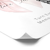 ピンクの弓が愛のハッシュタグをキャプチャ ポスター (角)