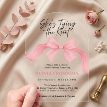 ピンクの弓のアーチ 彼女は結婚する ブライダルシャワー