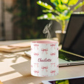 ピンクの弓の名前 マグカップ