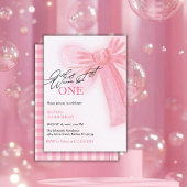 ピンクの弓の女の子だけで1歳の誕生日になりたい シーズンカード