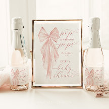 ピンクの弓の女の子の赤んポップ・アートのだシャワー彼女がポップ